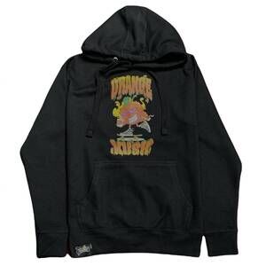NEW TREEBOY men's orange kush hoodie in black